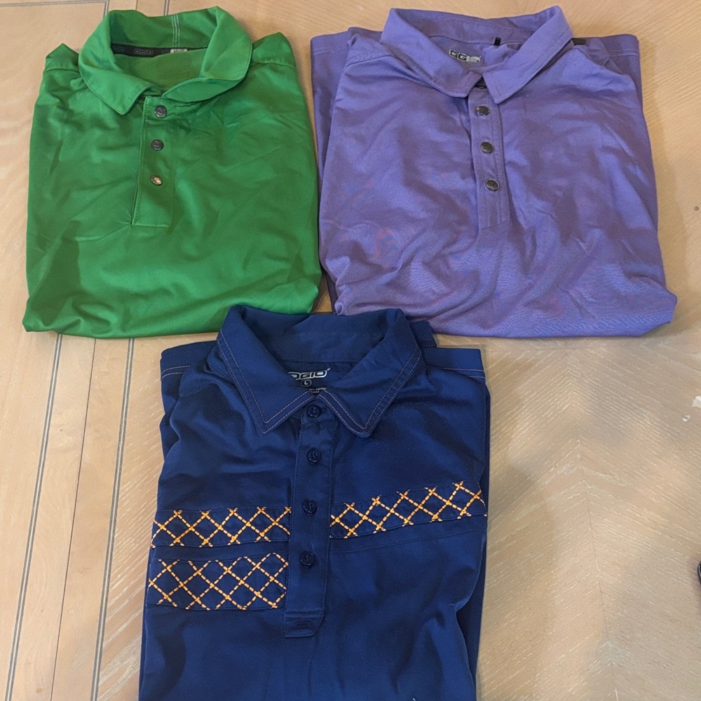 OGIO Men's Polo Shirts - Green, Purple, and Blue 3 for 35 or one for 15